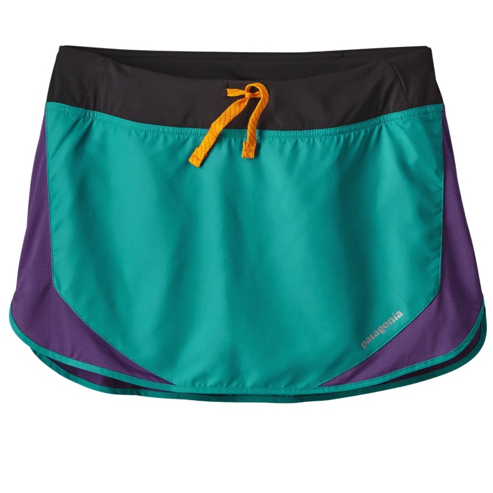 Patagonia Teal and Purple Strider Skirt Women’s XL